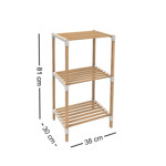 Imagen de ESTANTERIA x 3 Estantes Madera/Plastico 38x30x81cm H