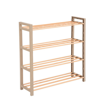 Imagen de ESTANTERIA Zapatera x 4 Estantes Madera/Plastico 66x20x69cm H