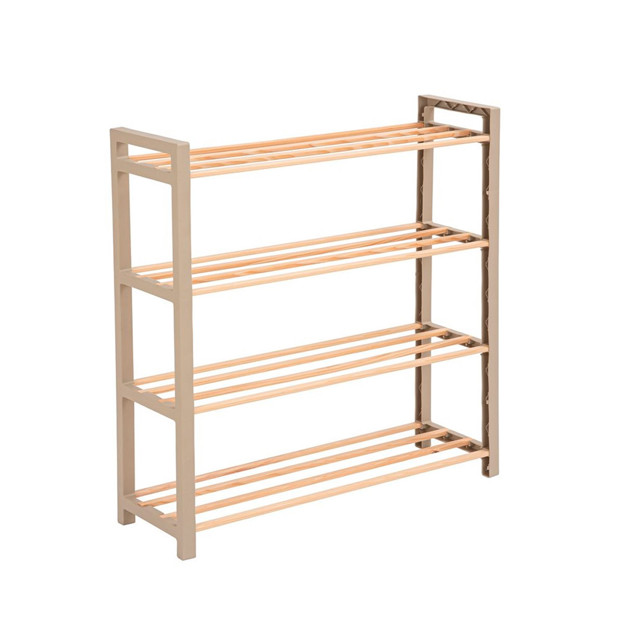 Imagen de ESTANTERIA Zapatera x 4 Estantes Madera/Plastico 66x20x69cm H