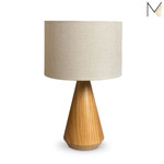 Imagen de LAMPARA de Mesa Conico E27 Madelustre Ø30x50cm H