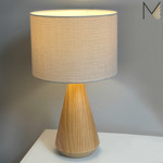 Imagen de LAMPARA de Mesa Conico E27 Madelustre Ø30x50cm H