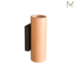 Imagen de APLIQUE GU10x2 MADELUSTRE Cerejeira 7cm Ø 21 cm H