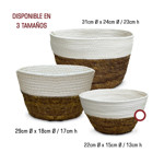 Imagen de CESTO Griego Chico Ø22cm /Ø15cm /h 13cm