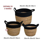 Imagen de CESTO Mix Negro Mediano Ø29cm /Ø24cm /h 24cm