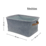 Imagen de ORGANIZADOR Country Grande con Asas Cuero 40x30x20cm