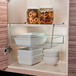 Imagen de CESTA Colgante p/estantes Cromo FUTURE 29x26x17.5cm h