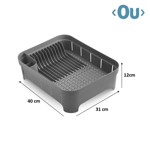 Imagen de ESCURREPLATOS Trium Gris <OU> 40x31x12cm h