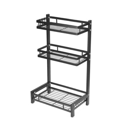 Imagen de ESTANTE Organizador Triple p/cocina negro 32x20x60cm H