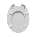 Imagen de TAPA W.C. Blanca Oval Herr. Acero