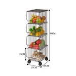 Imagen de CARRITO de 4 canastos 40x28x98cm
