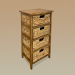 Imagen de MUEBLE 4 Cajones Jacinto de Agua Miel 37x29x81h cm