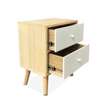 Imagen de Petit Bogart 2 Cajones Madera y Blanco 35x25x50cm