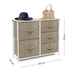 Imagen de PETIT Organizador LINO 5 Cajones 85x30x70cm