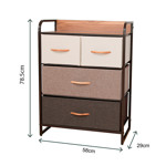 Imagen de PETIT Organizador MIX 4 Cajones 58x29x78.5cm