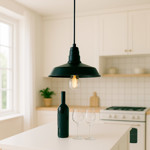 Imagen de CAMPANA 1 Luz E27 Vintage Negro 36Ø