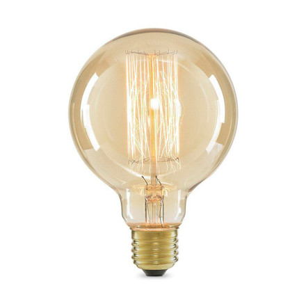 Imagen de LÁMPARA INCANDESCENTE Globo Vintage Ambar 40w E27-G95 Cálida