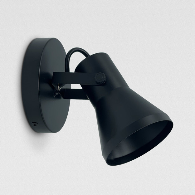 Imagen de SPOT 1 Luz E27 Eco Negro base Ø12cm