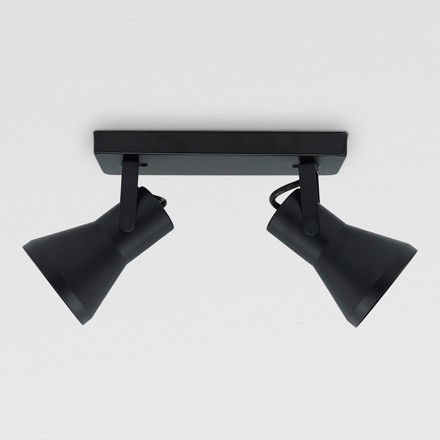 Imagen de SPOT 2 Luc E27 Eco Negro base 23x8cm