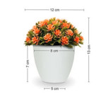 Imagen de MACETA Oval con Flores Amarillas D2
