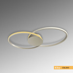 Imagen de APLIQUE LED Serena OO 43W Cálido Niquel 71x32.5x6cm h