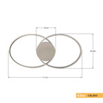 Imagen de APLIQUE LED Serena OO 43W Cálido Niquel 71x32.5x6cm h