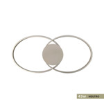 Imagen de APLIQUE LED Serena OO 43W Neutro Nickel 71x32.5x6cm h