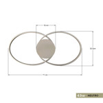 Imagen de APLIQUE LED Serena OO 43W Neutro Nickel 71x32.5x6cm h