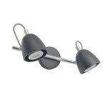 Imagen de Spot Duncan 2 Luces GU10 Negro Mate