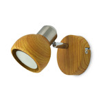 Imagen de Spot RONI 1 Luz GU10 Acero/Mad Ø9,5cm