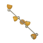 Imagen de Spot RONI 4 Luces GU10 Acero/Mad.L:64.5cm