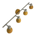 Imagen de Spot RONI 4 Luces GU10 Acero/Mad.L:64.5cm
