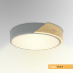 Imagen de PANEL LED 12W Calido Gris-Madera Ø23cm
