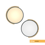Imagen de PANEL LED 12W Calido Gris-Madera Ø23cm