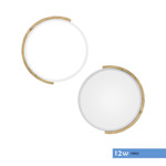 Imagen de PANEL LED 12W Frio Blanco-Madera Ø23cm