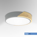 Imagen de PANEL LED 12W Frio Gris-Madera Ø23cm