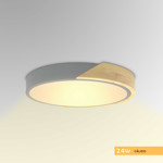 Imagen de PANEL LED 24W Calido Gris-Madera Ø30cm