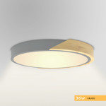 Imagen de PANEL LED 36W Calido Gris-Madera Ø40cm
