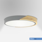Imagen de PANEL LED 36W Frio Gris-Madera Ø40cm