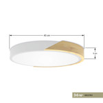 Imagen de PANEL Led 36W Neutro Blanco-Madera Ø40cm