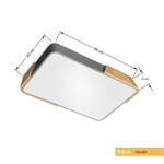 Imagen de PANEL LED 56W Calido Gris-Madera 65x43cm