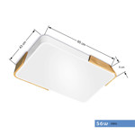 Imagen de PANEL LED 56W Frio Blanco-Madera 65x43cm