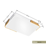 Imagen de PANEL LED 56W Neutro Blanco-Madera 65x43cm