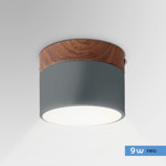 Imagen de PANEL LED 9W Frio Gris-Madera Ø10cm