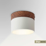 Imagen de PANEL LED 9W Neutro Blanco-Madera Ø10cm