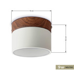 Imagen de PANEL LED 9W Neutro Blanco-Madera Ø10cm
