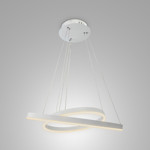 Imagen de COLGANTE Led 2 Aros Blancos LED Cálido 60w 90cmh x 60cm Ø