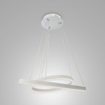 Imagen de COLGANTE Led 2 Aros Blancos LED Cálido 60w 90cmh x 60cm Ø