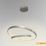 Imagen de Colgante LED Serena Duo 50W Cálido Nickel Ø60/Ø40 100cm h