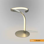 Imagen de Lampara de mesa LED Isadora Round 12W Cálida Nickel Ø17cm 24cm h