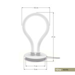 Imagen de LAMPARA LED Idea 10W Luz Neutra Ø 13cm/H 27cm